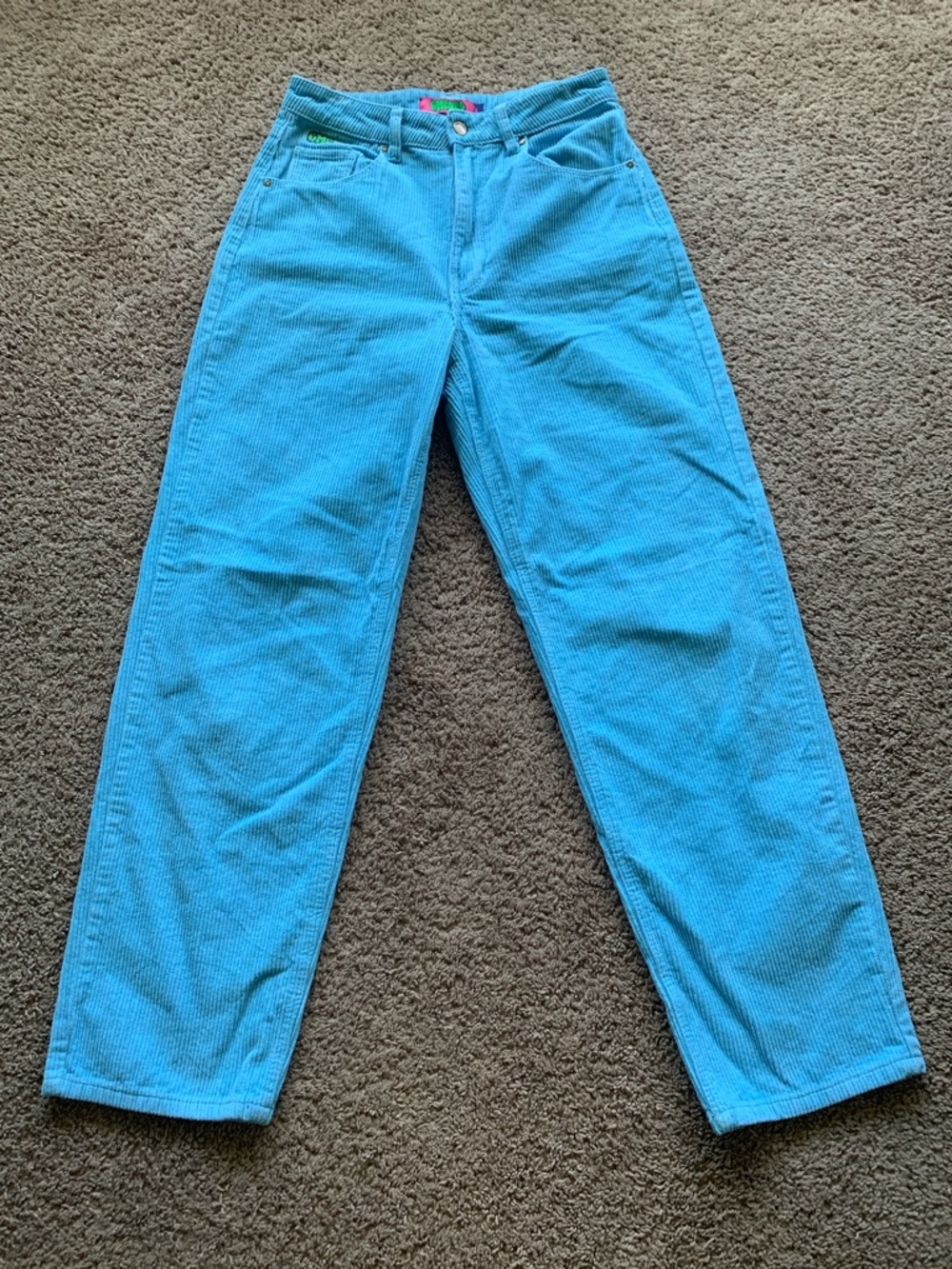 Empyre Tori Aqua Corduroy Pants Size 8